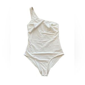 & Other Stories White One Shoulder One Piece Swimsuit Size 6